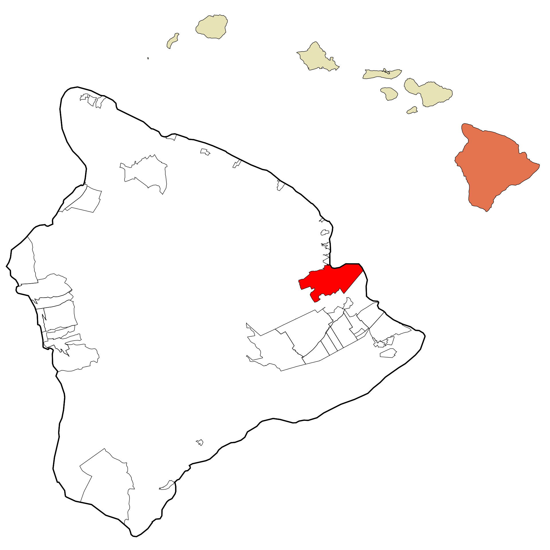 Hilo, HI location and cityscape