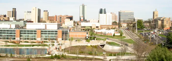 Knoxville, TN location and cityscape