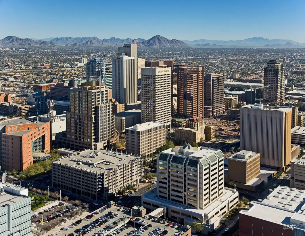 Phoenix, AZ location and cityscape