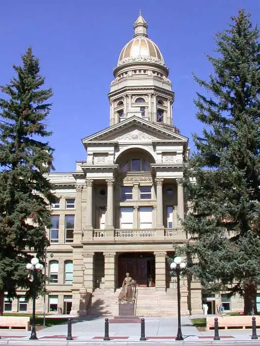 Wyoming location and cityscape